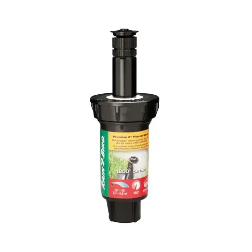 1800 PRS Pressure Regulating Pop-Up Sprinkler, 1/2 in Connection, FNPT, 2 in H Pop-Up, Plastic Black 1800 PRS Pressure Regulating Pop-Up Sprinkler, 1/2 in Connection, FNPT, 2 in H Pop-Up, Plastic Black