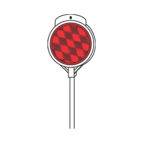 Driveway Marker 48" Round Red Red Driveway Marker 48" Round Red Red