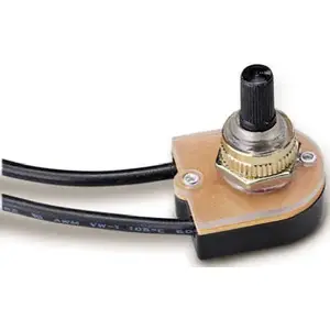 GB GSW-69 Rotary Switch, 6/3 A, 125/250 V, SPST, Plastic Chrome