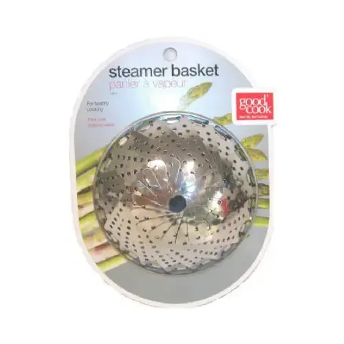 Steamer Basket Silver Stainless Steel Silver - pack of 2 Steamer Basket Silver Stainless Steel Silver - pack of 2
