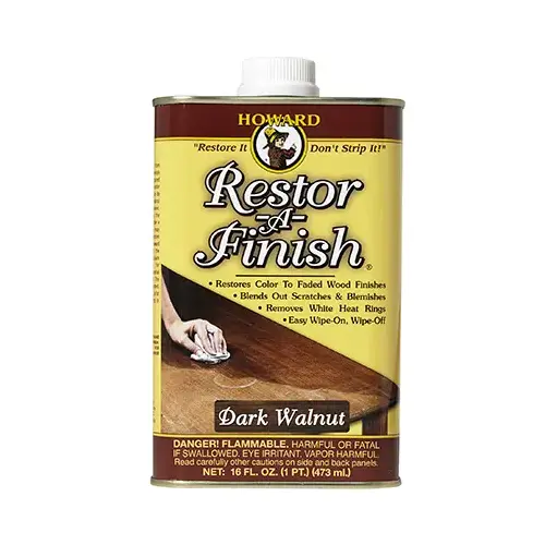 Restor-A-Finish 16 Oz. Dark Walnut Wood Finish Restorer Restor-A-Finish 16 Oz. Dark Walnut Wood Finish Restorer