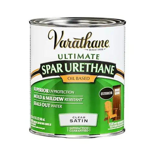 Spar Urethane Ultimate Satin Clear Oil-Based 1 qt Clear - pack of 2 Spar Urethane Ultimate Satin Clear Oil-Based 1 qt Clear - pack of 2