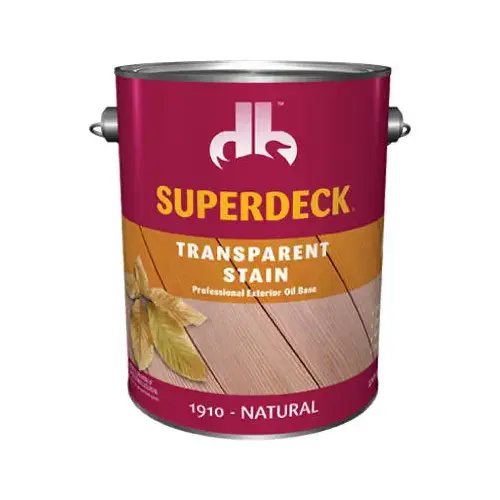 Wood Stain Transparent Satin Natural Oil-Based 1 gal Natural Wood Stain Transparent Satin Natural Oil-Based 1 gal Natural