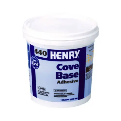 Cove Base Adhesive, Beige, 1 qt Cartridge