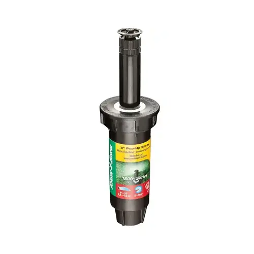 Pop-Up Spray Head 1800 Series 3" H Adjustable Black