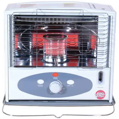 Kero World Radiant Heater 10 gal Fuel Tank Kerosene 100000 Btu 350 sq-ft Heating Area Gray KW-11F