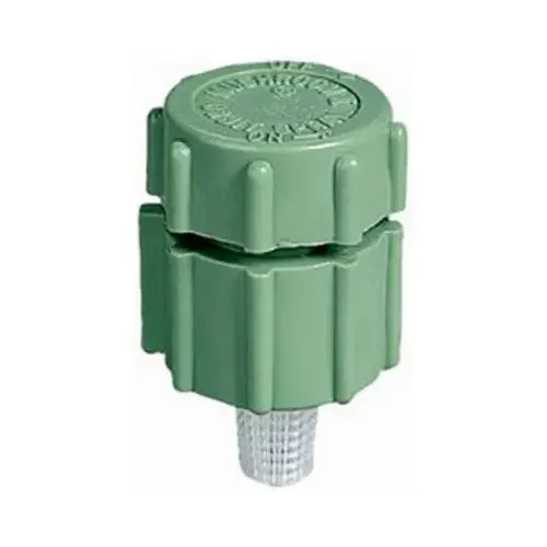 Mushroom Bubbler, 1/2 in Connection, Plastic Green Mushroom Bubbler, 1/2 in Connection, Plastic Green