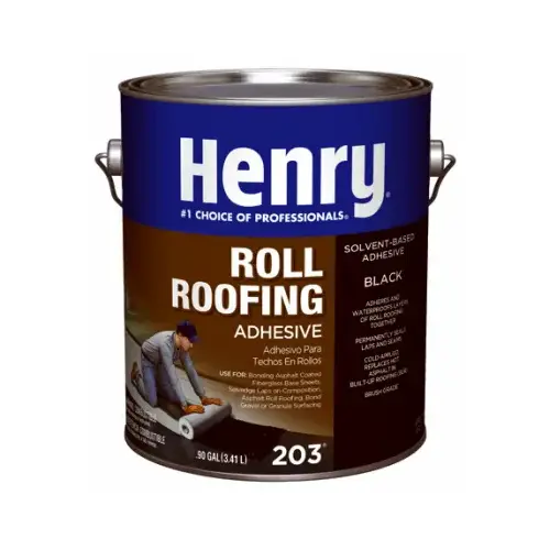 Cold-Ap Roof And Lap Adhesive Smooth Black Solvent-Based 1 gal Black - pack of 4