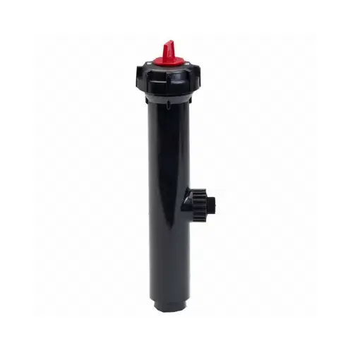 570Z Pro Pressure Regulated Sprinkler Pop-Up Body, 1/2 in Connection, FNPT, 6 in H Pop-Up, Plastic Black 570Z Pro Pressure Regulated Sprinkler Pop-Up Body, 1/2 in Connection, FNPT, 6 in H Pop-Up, Plastic Black