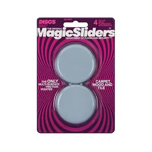2-3/8 In. Round Adhesive Furniture Glide,(4-Pack) Gray 2-3/8 In. Round Adhesive Furniture Glide,(4-Pack) Gray