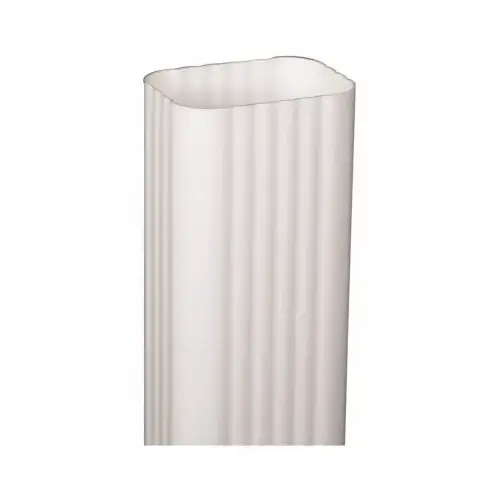Roofing Gutter, 10 ft L, 3 in W, Vinyl, Traditional White - pack of 6 Roofing Gutter, 10 ft L, 3 in W, Vinyl, Traditional White - pack of 6