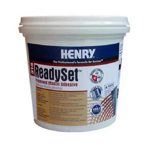 Henry ReadySet Multi-Purpose Ceramic Tile Adhesive, 1 Qt. Off-White