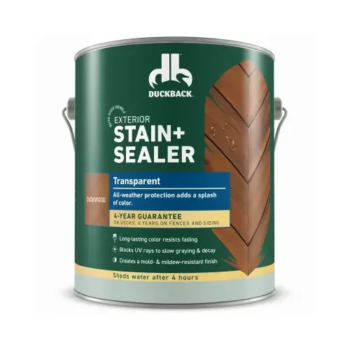 Wood Stain, Transparent, Duckwood, Liquid, 1 gal Wood Stain, Transparent, Duckwood, Liquid, 1 gal