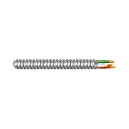 Armorlite Armored Cable, 14 AWG Cable, 2 -Conductor, 50 ft L, Copper Conductor Black/Green/White Armorlite Armored Cable, 14 AWG Cable, 2 -Conductor, 50 ft L, Copper Conductor Black/Green/White