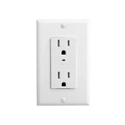 Electrical WiFi Outlet Wi-Fi Smart Home 15 amps 125 V Duplex White White Electrical WiFi Outlet Wi-Fi Smart Home 15 amps 125 V Duplex White White