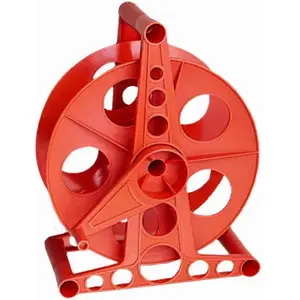 Bayco Products K-100 150 Ft. of 16/3 Cord Capacity Plastic Cord Reel with Stand Orange