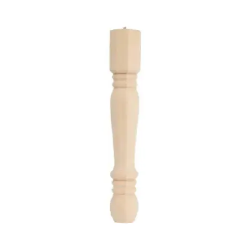 Table Leg 28" H Traditional Pine Beige