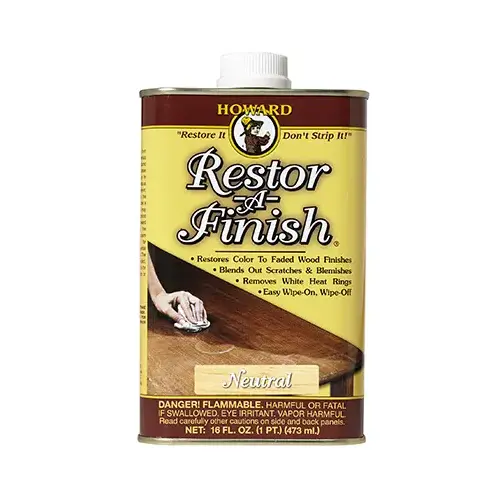Restor-A-Finish Wood Restorer, Liquid, 16 oz, Can Neutral Restor-A-Finish Wood Restorer, Liquid, 16 oz, Can Neutral