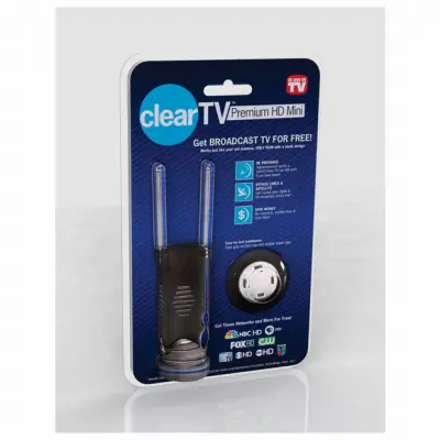 ClearTV Indoor Antenna Metal/Plastic Black CTV-MINI ClearTV Indoor Antenna Metal/Plastic Black CTV-MINI