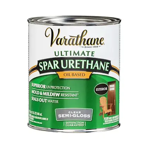 Spar Urethane Paint, Semi-Gloss, Liquid, Clear, 1 qt, Can Spar Urethane Paint, Semi-Gloss, Liquid, Clear, 1 qt, Can