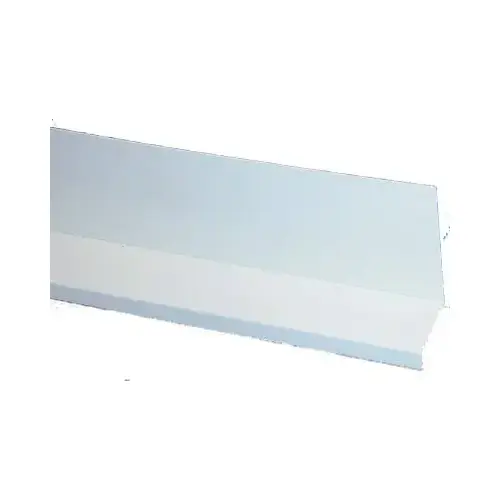 Ledger Flashing Cap, 8 ft L, Z Bar Profile, Plastic, Gray