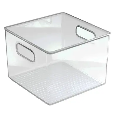 iDesign Storage Bin 0.22 cu ft Clear 6 H X 8 W X 8 D Clear 71230 iDesign Storage Bin 0.22 cu ft Clear 6 H X 8 W X 8 D Clear 71230