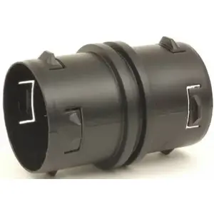 ADVANCED DRAINAGE SYSTEMS 0417AA Pipe Coupling, 4 in, Barb x Slip-Joint, Polyethylene, Black