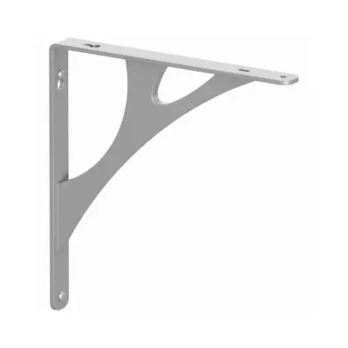 Bracket Manhattan Steel Decorative 7-3/4" L 500 lb Satin Nickel Bracket Manhattan Steel Decorative 7-3/4" L 500 lb Satin Nickel