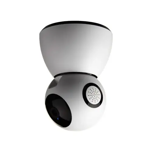 Wi-Fi Security Video Camera Wi-Fi Smart Home Plug-in Indoor Black/White Black/White