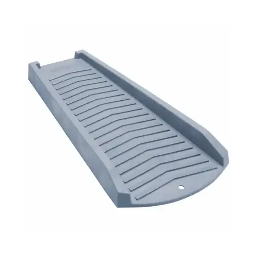 Splash Block 2.5" H X 11.5" W X 24" L Slate Vinyl Slate Splash Block 2.5" H X 11.5" W X 24" L Slate Vinyl Slate