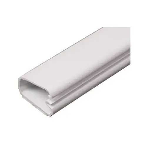 CordMate Cord Wire Channel, 60 in L, 1 in W, 1 -Channel, Plastic, White CordMate Cord Wire Channel, 60 in L, 1 in W, 1 -Channel, Plastic, White
