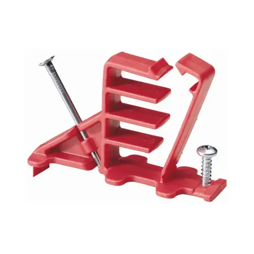 Snapshot Multi-Cable Staple, Polypropylene Red - pack of 20