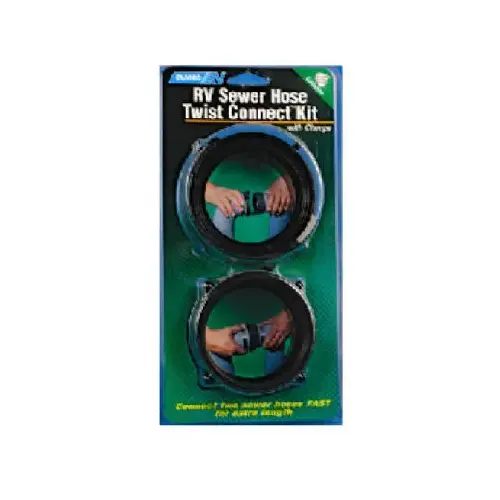 3 In. Twist Connect RV Sewer Hose Connector Gray 3 In. Twist Connect RV Sewer Hose Connector Gray