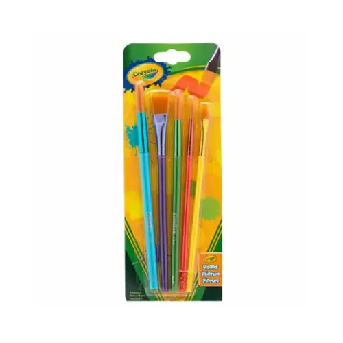 Art/Craft Brush Set Plastic Multicolor 5 pc Multicolor