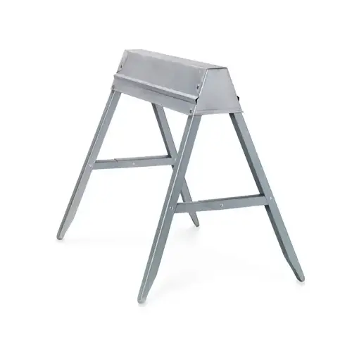 Folding Sawhorse, 1000 lb, 32-1/2 in W, 29-1/4 in H, Steel Gray