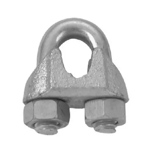 CLIP WIRE ROPE 3/32-1/8IN ZN Electrogalvanized CLIP WIRE ROPE 3/32-1/8IN ZN Electrogalvanized