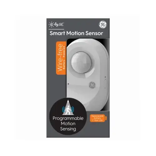 Smart Motion Sensor, 105 deg Sensing, 20 ft Sensing, White