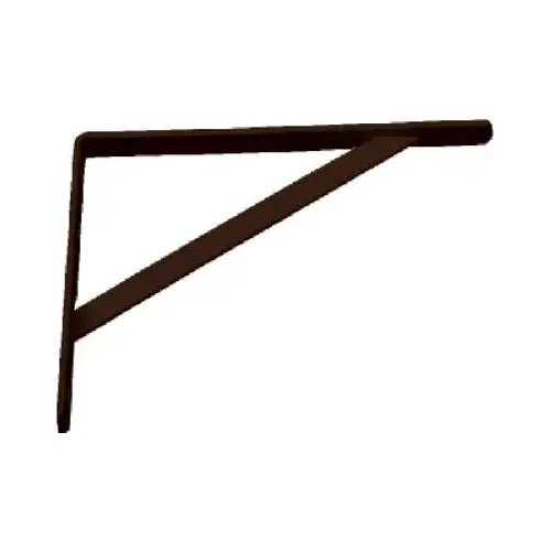 Shelf L-Bracket, 12 in L, Steel Black Shelf L-Bracket, 12 in L, Steel Black