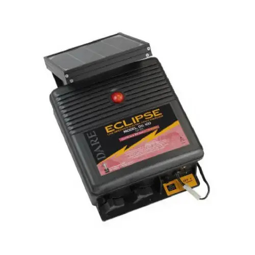 Fence Energizer Eclipse Solar-Powered 100 Black Black Fence Energizer Eclipse Solar-Powered 100 Black Black