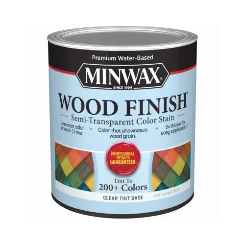 Interior Wood Stain, Semi-Transparent, Clear Tint, Liquid, 32 fl-oz