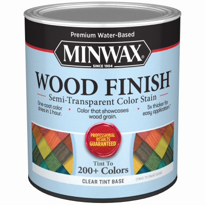 Minwax 117200000 Interior Wood Stain, Semi-Transparent, Clear Tint, Liquid, 32 fl-oz