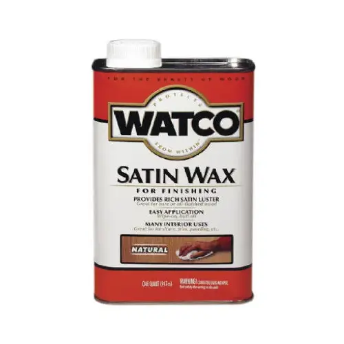 Finishing Wax Transparent Satin Wax Oil-Based 1 qt Wax - pack of 6 Finishing Wax Transparent Satin Wax Oil-Based 1 qt Wax - pack of 6