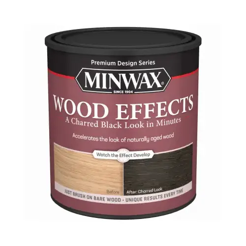 Design Series Wood Effects Stain, Charred Black, 1 qt Design Series Wood Effects Stain, Charred Black, 1 qt