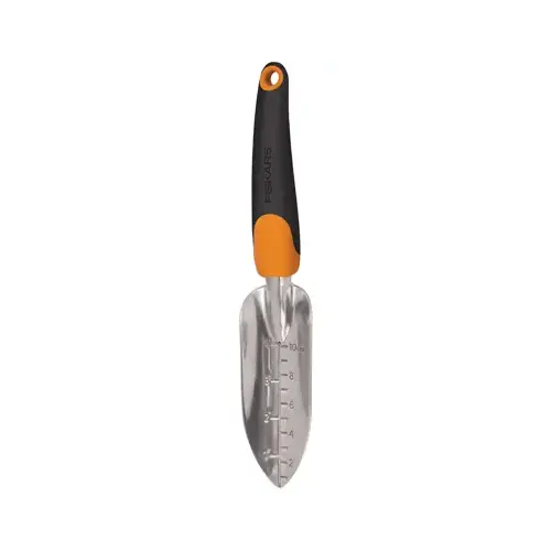 Ergo Transplanter, 5-3/4 in L Blade, 2-1/2 in W Blade, Aluminum Blade, Plastic Handle Black/Orange Ergo Transplanter, 5-3/4 in L Blade, 2-1/2 in W Blade, Aluminum Blade, Plastic Handle Black/Orange