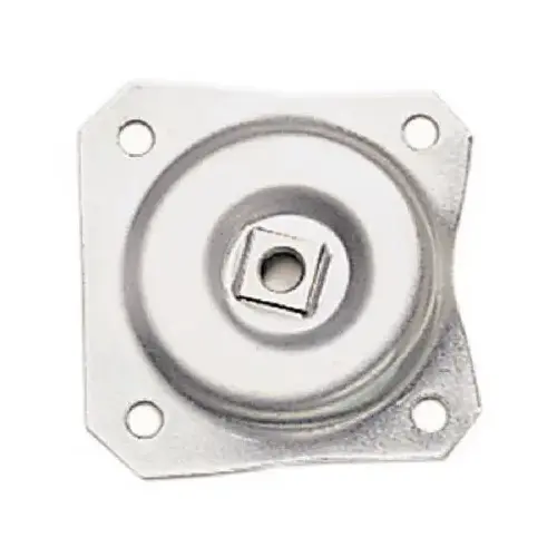 Angle Top Steel 2-7/16 In. x 2-7/16 In. Early American Table Leg Mounting Plate Zinc