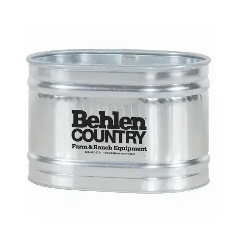 Livestock Round End Tank, Zinc-Coated, 2 x 2 x 3 Ft., 65 Gallons Gray