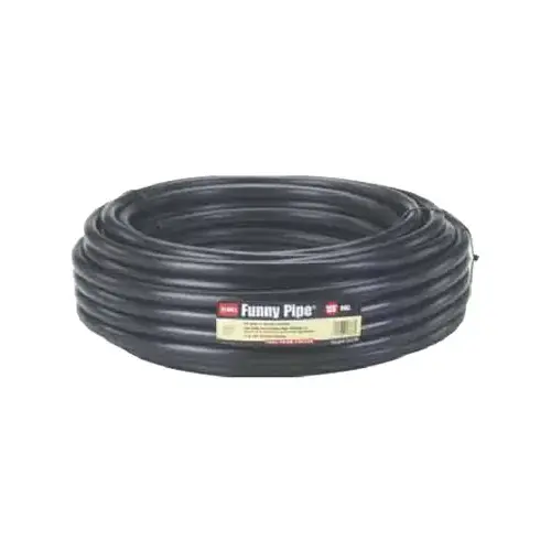 Funny Pipe, 3/8 in, 100 ft L, Polyethylene, Black Funny Pipe, 3/8 in, 100 ft L, Polyethylene, Black