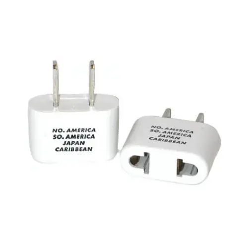 Adapter Plug In Type A, Type B For Worldwide White Adapter Plug In Type A, Type B For Worldwide White