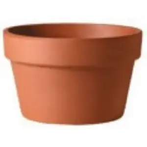 Deroma M8130PZ Planter 3.3" H X 3.3" D X 4.3" D Clay Azalea Terra Cotta Terra Cotta