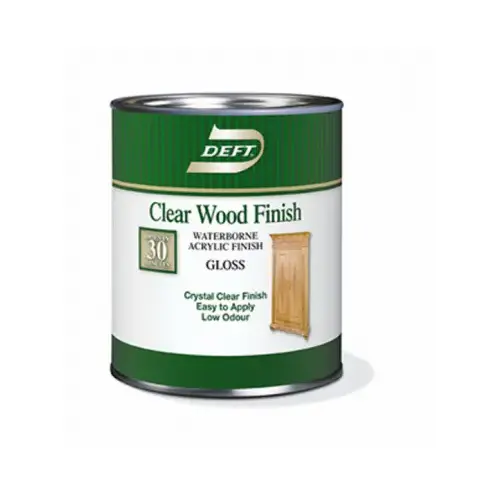 Finish and Sealer Wood Finish Gloss Clear Water-Based Acrylic 1 qt Clear Finish and Sealer Wood Finish Gloss Clear Water-Based Acrylic 1 qt Clear